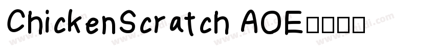 ChickenScratch AOE字体转换